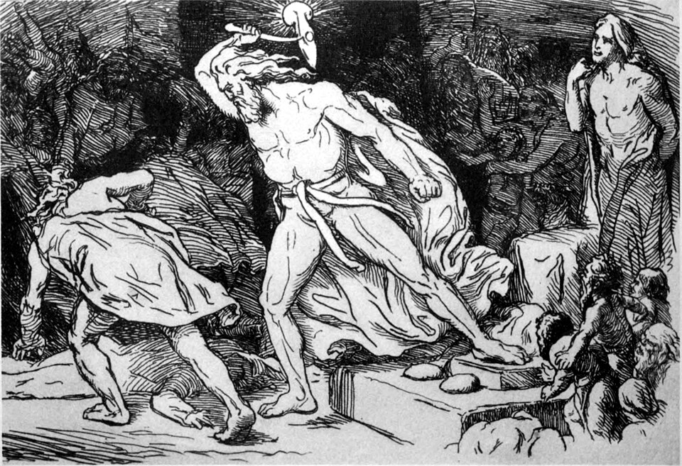 巨人族トリュムを討つトールの挿絵